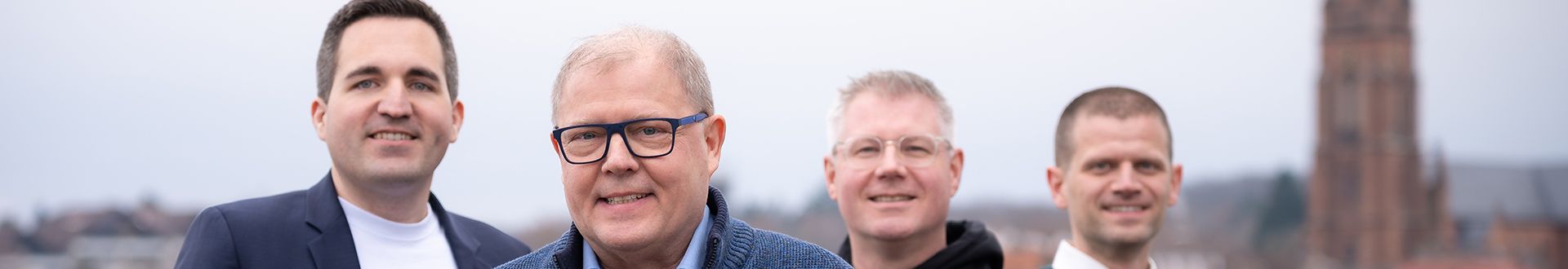 Four esatus AG team members: portraits of senior staff